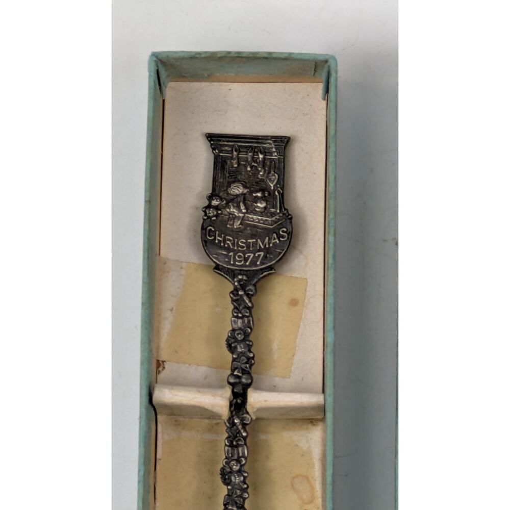 Lot 7 Vtg Souvenir Spoons NASA Space Zodiac Christmas Holiday Cruise EPNS Italy - Picture 6 of 16